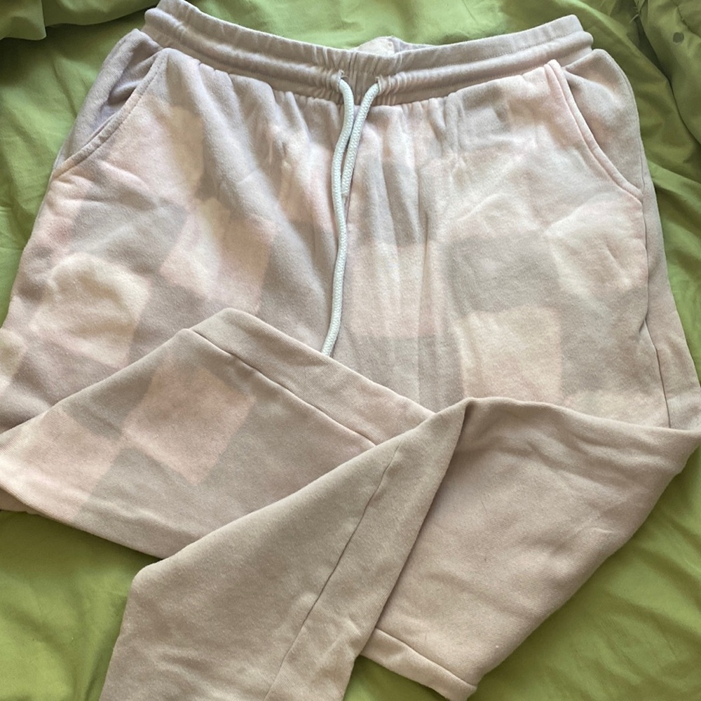 lavender bleach dyed joggers